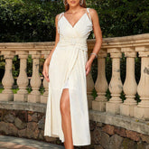Casual Dress Waist Slit Vacation Backless Cami Dress