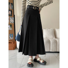 Deconstructed High End Cut Non Ironing High Grade Skirt A line Pleated Skirt Early Autumn