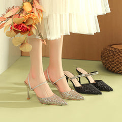 Belles sandales durables à bout pointu pour femmes