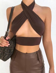 Double-Sided Criss Cross Tied Top