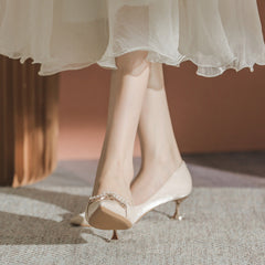 Women's Pearl High-grade Pointed Stiletto Not Tired Feet