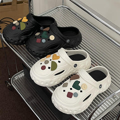 Chaussures d'été épaisses pour hommes, style coréen, pour femmes