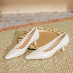 Women's Pumps Oil Pattern Solid Color Soft