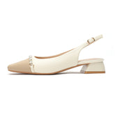 Sandales à bout fermé pour femmes, couleur vide, avec sac avant et arrière