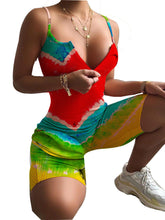 Sports Wear Tie Dye Sports Yoga Fitness Romper