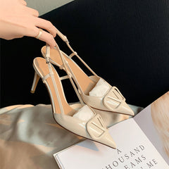 Escarpins à bout pointu et talons hauts pour femmes