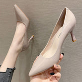 Frauen Einfarbig Spitz Stiletto High Spring