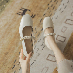 Jane Spring Low-cut Square Toe Style