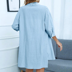 Street Urban Casual Patchwork Dreiviertelärmel Hemd Zweiteiliger Anzug