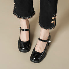 Elegant Women's Mary Jane Chunky Pumps