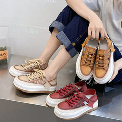 Women's White Summer Closed Toe Sports Breathable