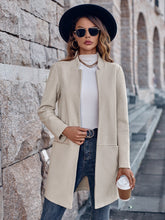 Lässiger Cardigan StCollar Einfarbig Alle passenden mittleren Mantel