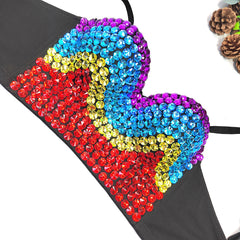 Colorful Crystals Tube Top