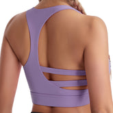 Sportunterwäsche Weste Stoßfest Push-Up Workout BH Nacktes Gefühl Ohne Stahlring Yoga Jacke