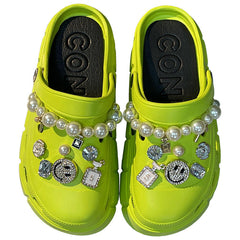 Chaussures d'été à enfiler pour femmes, style extérieur Eva