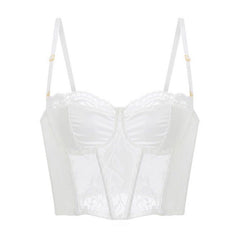 Underwear Soft Steel Ring Small Chest Push up Glossy Lace Edge Shaping Bra
