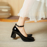 Escarpins rétro à talons hauts Preppy Loli pour femmes