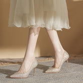 Robe de mariée haute en strass de style coréen pour femme
