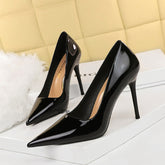 Escarpins professionnels amincissants à bout pointu et à bouche peu profonde pour femmes