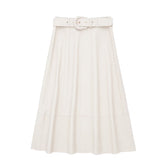 Minority Casual Faux Leather High Waist Skirt