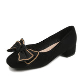 Damen Low-Cut Klassischer Stil Französisch Vintage Leopardenmuster