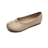 Women's Slip-on Trotter Split Toe Flat Pumps