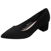 Women's Civil Servant Interview Black High Pointed Toe