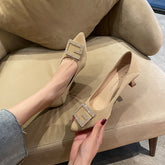 Escarpins souples pour femme, pieds larges