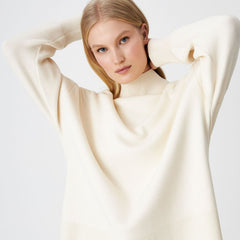 Long Sleeve Russian Half High Collar Sweater Loose