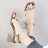 Jupe femme haute petite taille à talons mi-hauts et brides