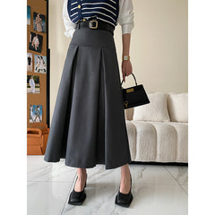 Deconstructed High End Cut Non Ironing High Grade Skirt A line Pleated Skirt Early Autumn