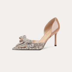 Women's High Stiletto Pointed Crystal Diamond Not Men's Shoes