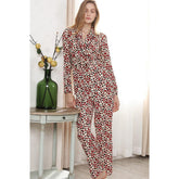 Pyjamas Strickjacke Langarm Hosen Homewear Anzug Pyjama
