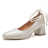 Women's Fairy Engagement Two-way Thick Not Tired Heels
