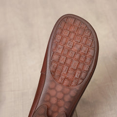 Escarpins plats à bout rond et à enfiler pour femmes