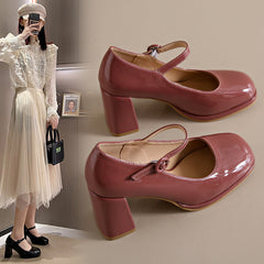 Women's High Pumps Spring Professional Red