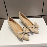 Trendy Women's Size French High Shallow Heels