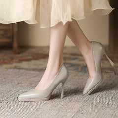 Escarpins à plateforme imperméables et pointus pour femmes