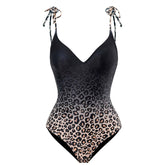 Konservativer Bauchbedeckender dünner rückenfreier Rock Badeanzug Chiffon Strandkleid