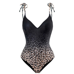 Konservativer Bauchbedeckender dünner rückenfreier Rock Badeanzug Chiffon Strandkleid