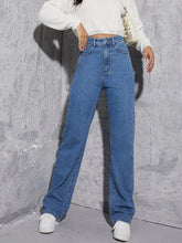 Jeans mit weitem Bein und geradem Bein