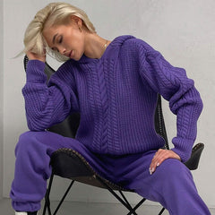 Street Shooting Hooded Long Sleeve Knitted Sweater