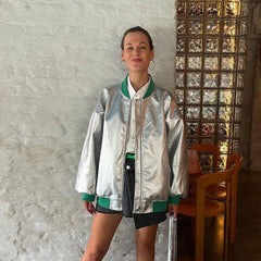 Jacke Langarm Future Reflective Varsity Jacke Langarmjacke College