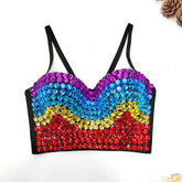 Colorful Crystals Tube Top