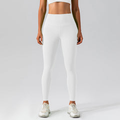 Pantalon de yoga taille haute sans coutures, legging de sport moulant, séchage rapide, effet peau de pêche, vêtement d'extérieur