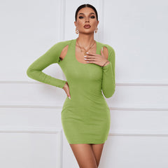off the Shoulder Sheath Long Sleeve Christmas Dress Skinny