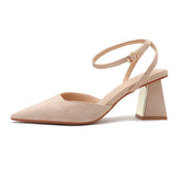 Sandales à bout fermé pour femmes, avec bride arrière et sac creux sur le devant