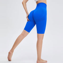 Seamless Yoga Pants High Waist Hip Lift Fitness Shorts Sports Quick Drying Nude Feel Yoga Shorts