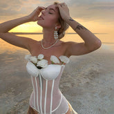 Soutien-gorge taille haute en maille avec coutures de couleur unie et coupe ajustée