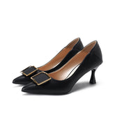 Women's Small Size Square Buckle Soft